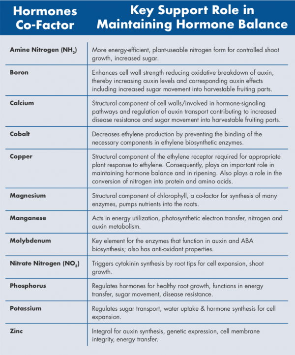 Nutrient hormone interactions stoller enterprises